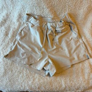 Beige target high rise athletic shorts